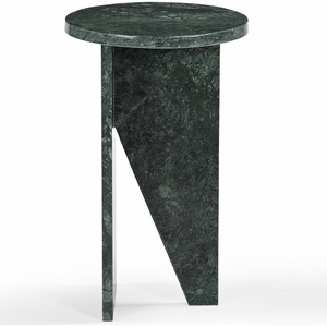 SAFAVIEH Couture Collection Devlin Black Marble Drink Table (Fully Assembled)(Green)