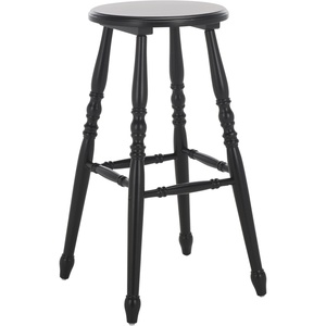 SAFAVIEH Home Collection – Sidiko White Washed Solid Wood Bar Stool, 29-Inch Seat Height, Set of 2, Farmhouse Spindle-Leg Bar Seating (BST8509B-SET2)(White Washed)
