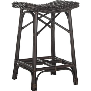 SAFAVIEH Home Collection Amara Brown Wicker Barstool
