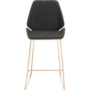 SAFAVIEH Home Collection Masami Grey Faux Leather/Gold 26-inch Counter Stool(Black / Gold)