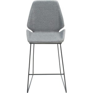 SAFAVIEH Home Collection Masami Grey Faux Leather/Gold 26-inch Counter Stool(Grey / Black)