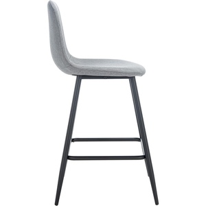 SAFAVIEH Home Collection Travis Dark Grey/Black 24-inch Kitchen Breakfast Nook Dining Pub Bar Stool