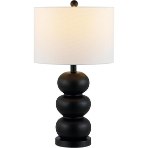 SAFAVIEH Lighting Collection Ioanna Black 19-inch Table Lamp (LED Bulb Included)