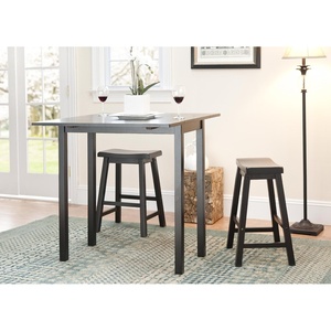Safavieh American Homes Collection Kildare Dark Espresso Oak 3-Piece Pub Set(Espresso)