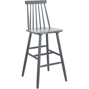 Safavieh Home Collection Beaufort Spindle Back Black 30-inch Bar Stool (Set of 2)(Grey)