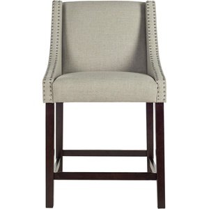 Safavieh Home Collection Dylan Navy and Espresso Counter Stool(Light Grey)