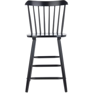 Safavieh Home Collection Galena Spindle Back Natural Counter 24-inch Stool (Set of 2)(Black)