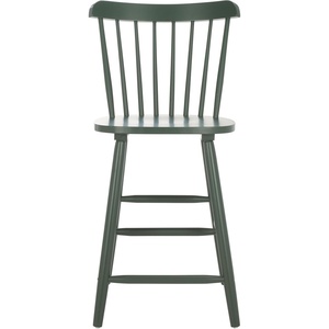 Safavieh Home Collection Galena Spindle Back Natural Counter 24-inch Stool (Set of 2)(Garden Green)