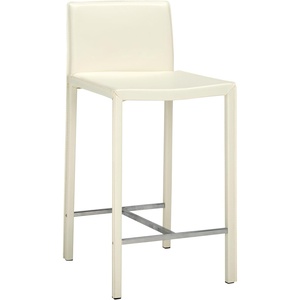 Safavieh Home Collection Jason White Leather 24-inch Counter Stool(White)