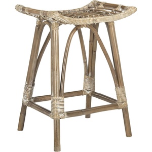 Safavieh Leda Counter Stool White/Grey(White / Grey)