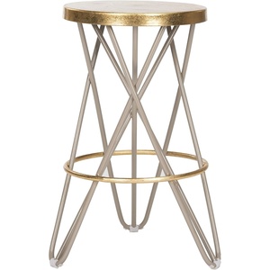 Safavieh Lorna Counter Bar Stool, Black/Gold(Beige / Gold)