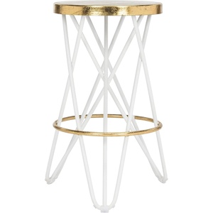 Safavieh Lorna Counter Bar Stool, Black/Gold(White / Gold)