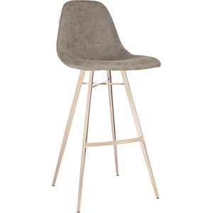 Safavieh Mathison Bar Stool, Taupe/Copper(Taupe / Copper)