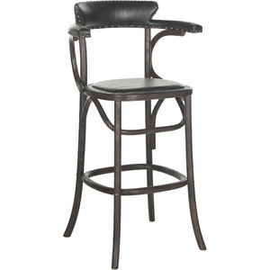 Safavieh Mercer Collection Kenny Antique Black 29.1-inch Bar Stool