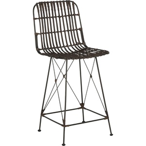 Safavieh Minerva Counter Stool, Brown/Black(Brown / Black)