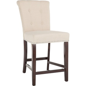Safavieh Taylor Counter Stool, Brown/Espresso(Beige / Espresso)