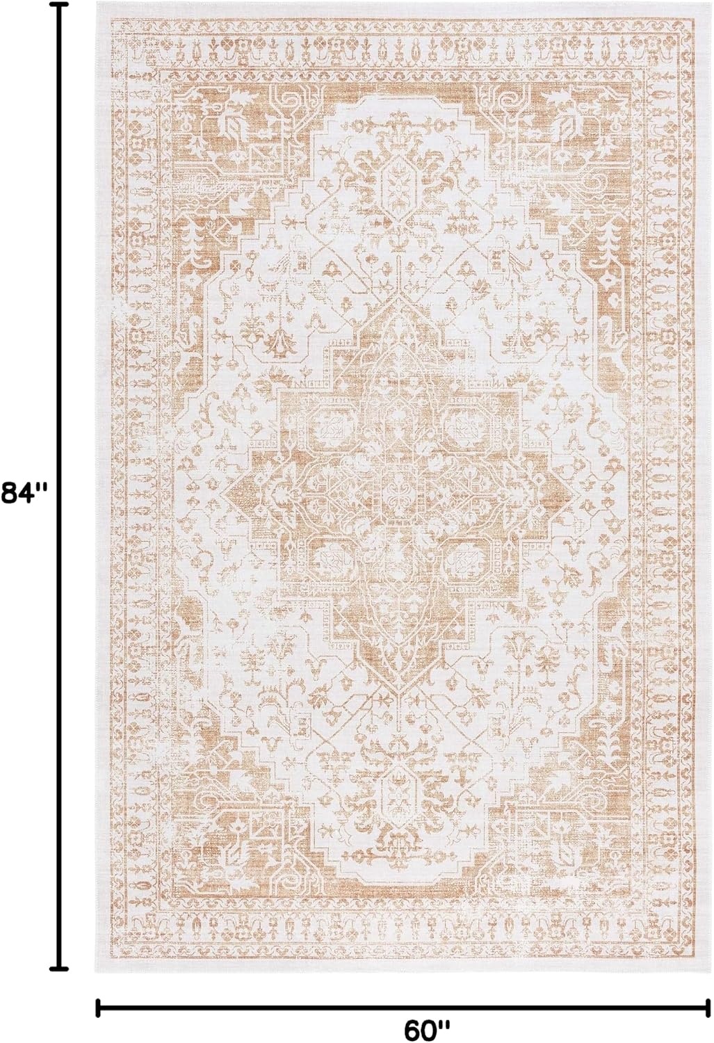 image:imageMartha Stewart x SAFAVIEH Machine Washable Area Rug Collection 5 x 7 Beige amp Gold Slip Resistant amp Easy Cleaning Ideal for Ideal for Living Room Bedroom Dining Space MSRW127BBeigeGold