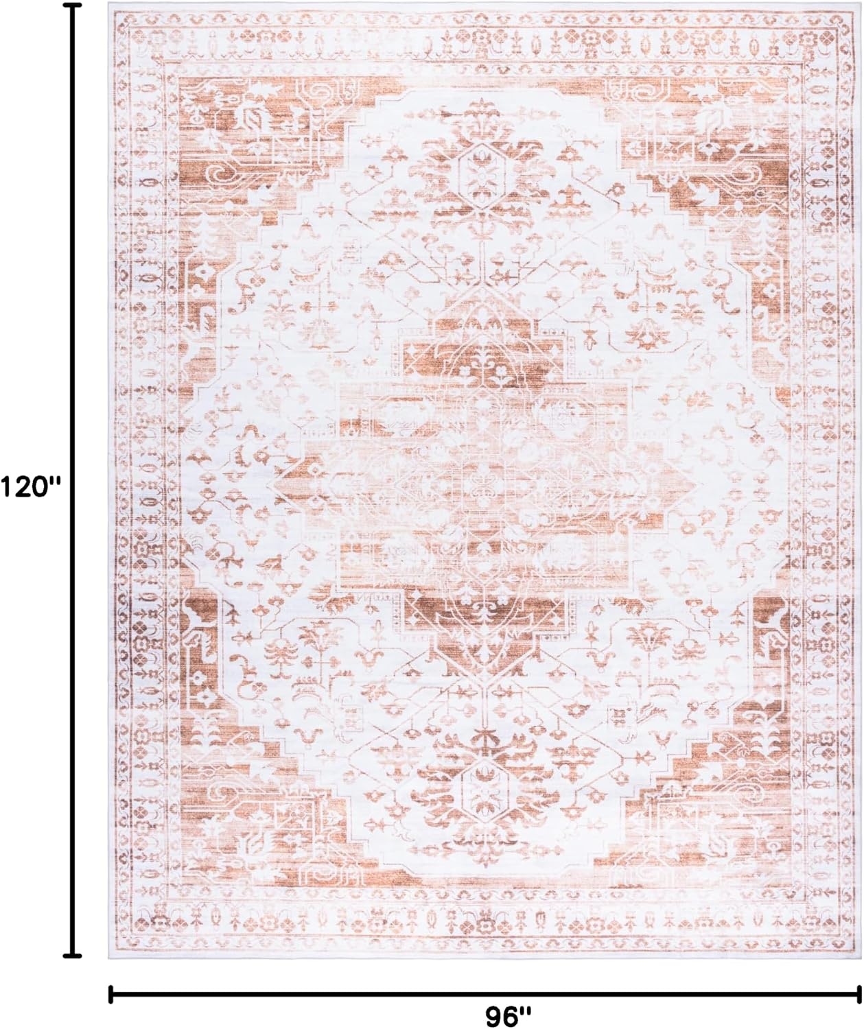 image:imageMartha Stewart x SAFAVIEH Machine Washable Area Rug Collection 5 x 7 Beige amp Gold Slip Resistant amp Easy Cleaning Ideal for Ideal for Living Room Bedroom Dining Space MSRW127BBeigeGold