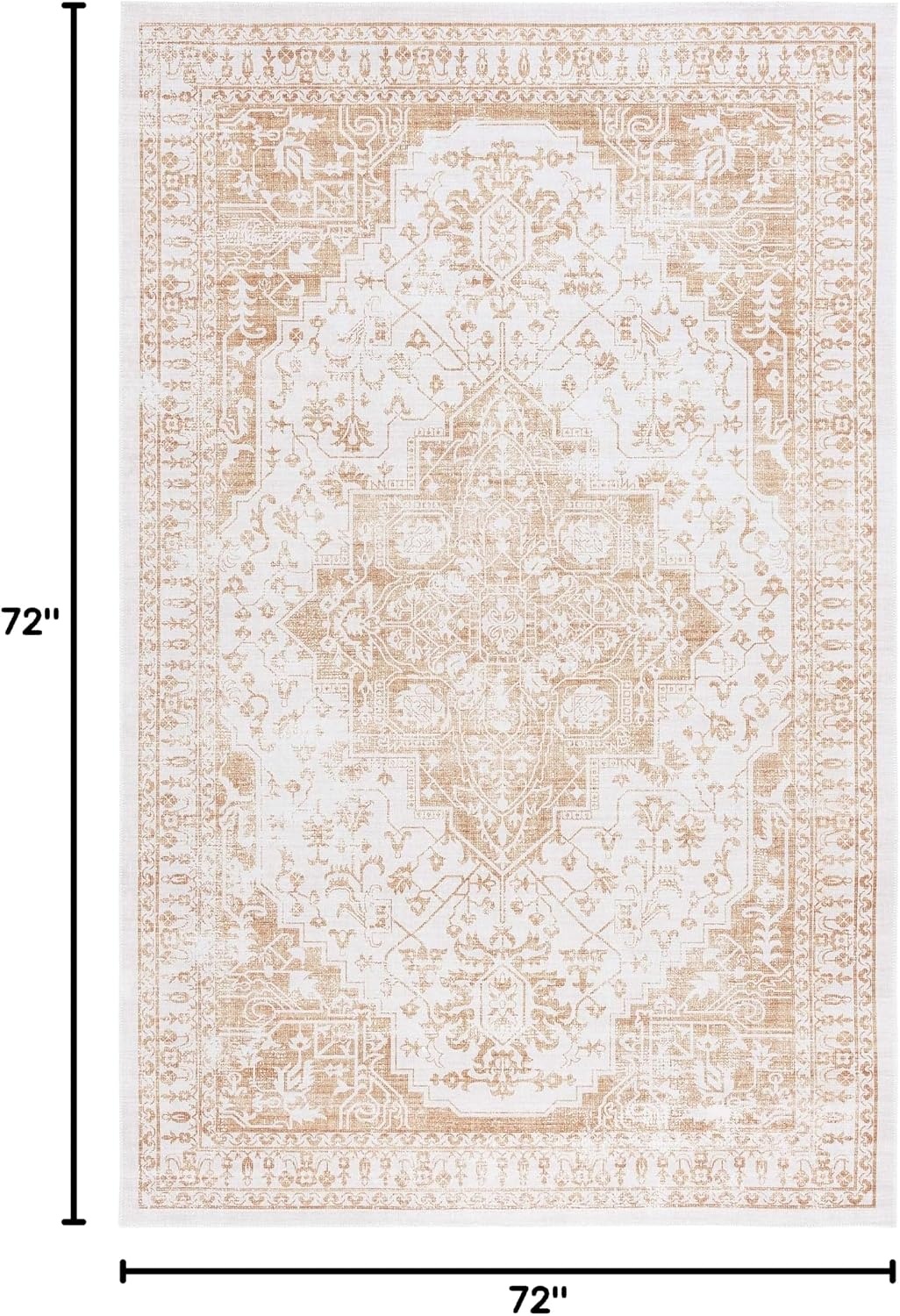image:imageMartha Stewart x SAFAVIEH Machine Washable Area Rug Collection 5 x 7 Beige amp Gold Slip Resistant amp Easy Cleaning Ideal for Ideal for Living Room Bedroom Dining Space MSRW127BBeigeGold