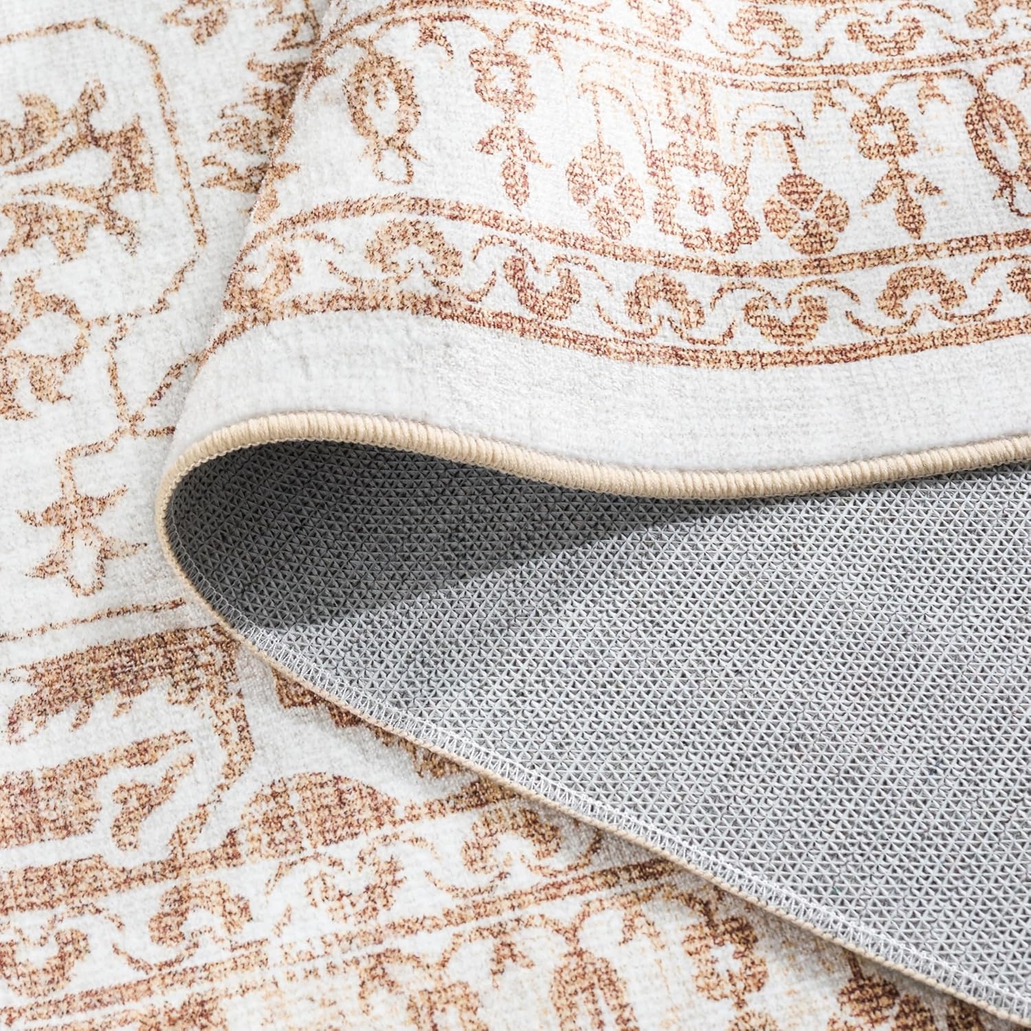 image:imageMartha Stewart x SAFAVIEH Machine Washable Area Rug Collection 5 x 7 Beige amp Gold Slip Resistant amp Easy Cleaning Ideal for Ideal for Living Room Bedroom Dining Space MSRW127BBeigeGold