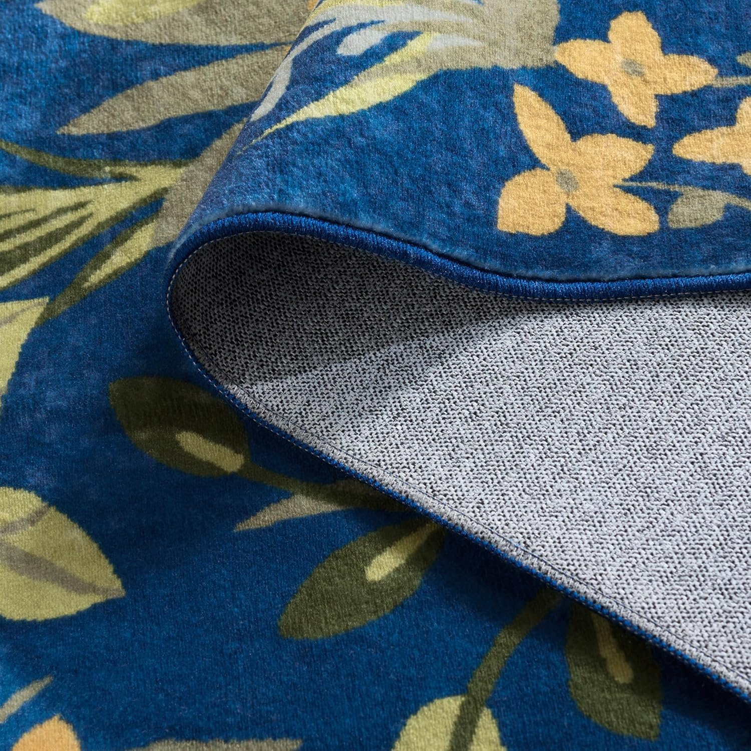 image:imageMartha Stewart x SAFAVIEH Machine Washable Area Rug Collection 5 x 8 Navy amp Gold Slip Resistant amp Easy Cleaning Ideal for Ideal for Living Room Bedroom Dining Space MSRW192NNavyGold