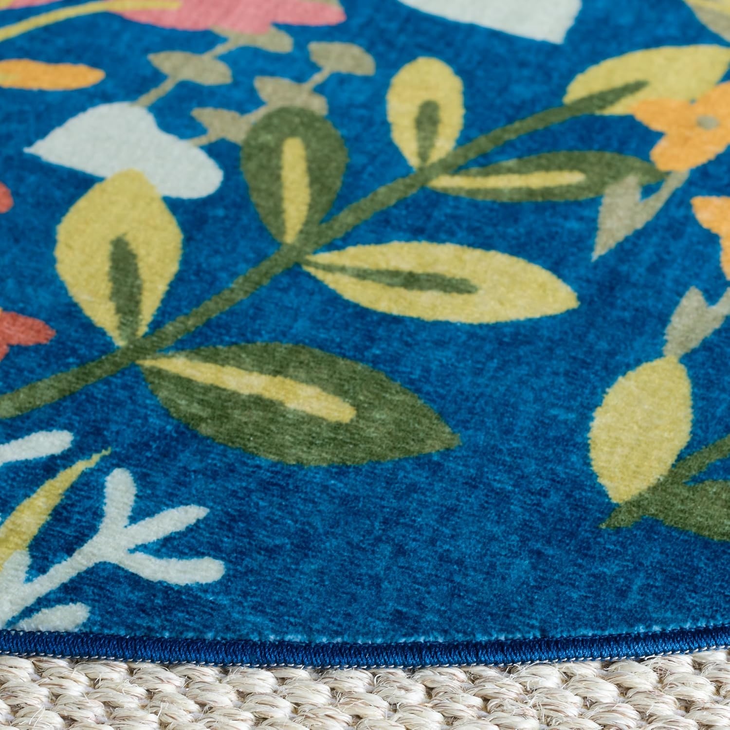 image:imageMartha Stewart x SAFAVIEH Machine Washable Area Rug Collection 5 x 8 Navy amp Gold Slip Resistant amp Easy Cleaning Ideal for Ideal for Living Room Bedroom Dining Space MSRW192NNavyGold
