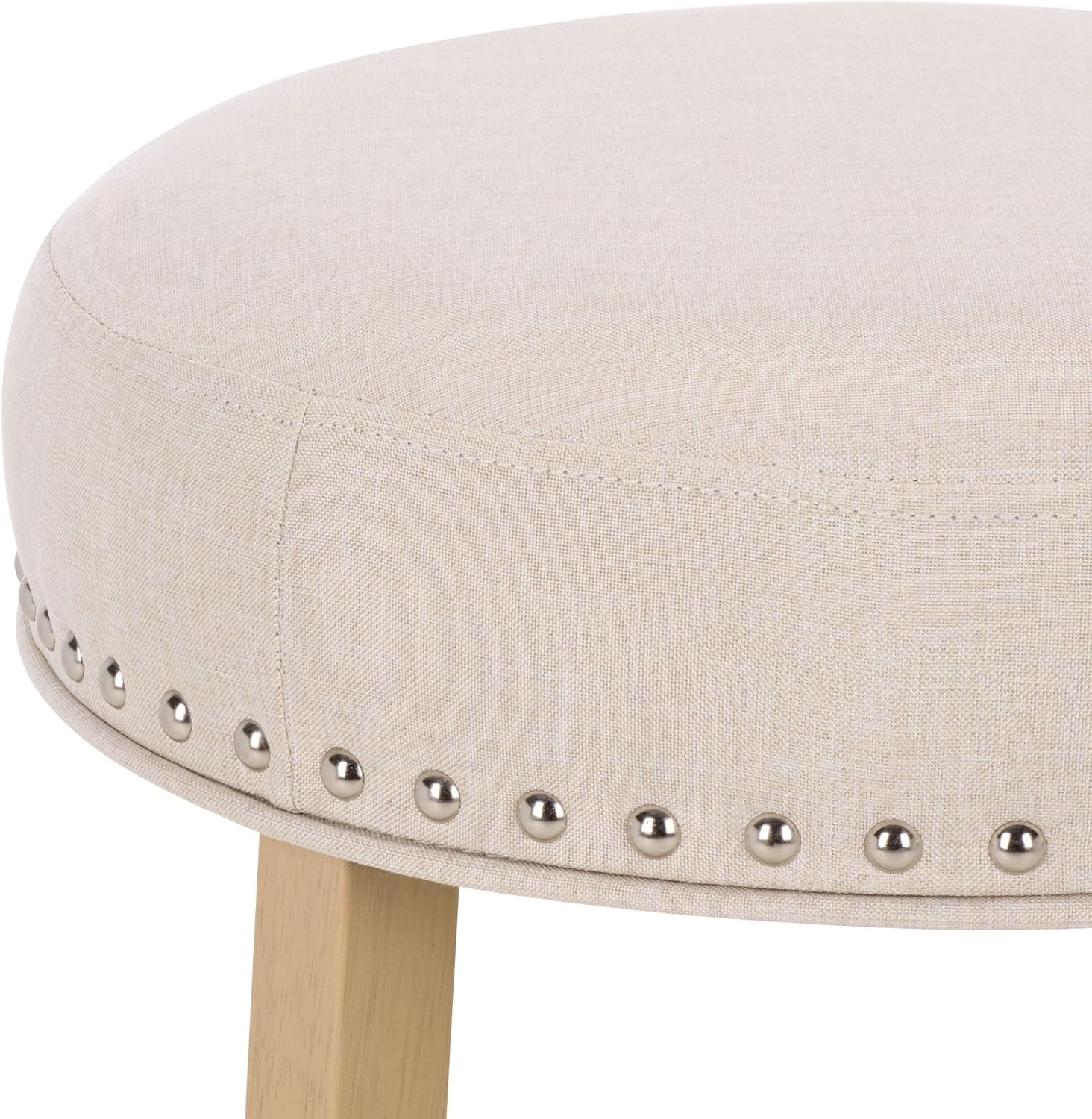 image:imageSAFAVIEH Furniture Amato 26Inch Counter Stool Grey Linen amp Black Legs Solid Wood Ideal for Kitchen Dining Room BST5600BCreamNatural