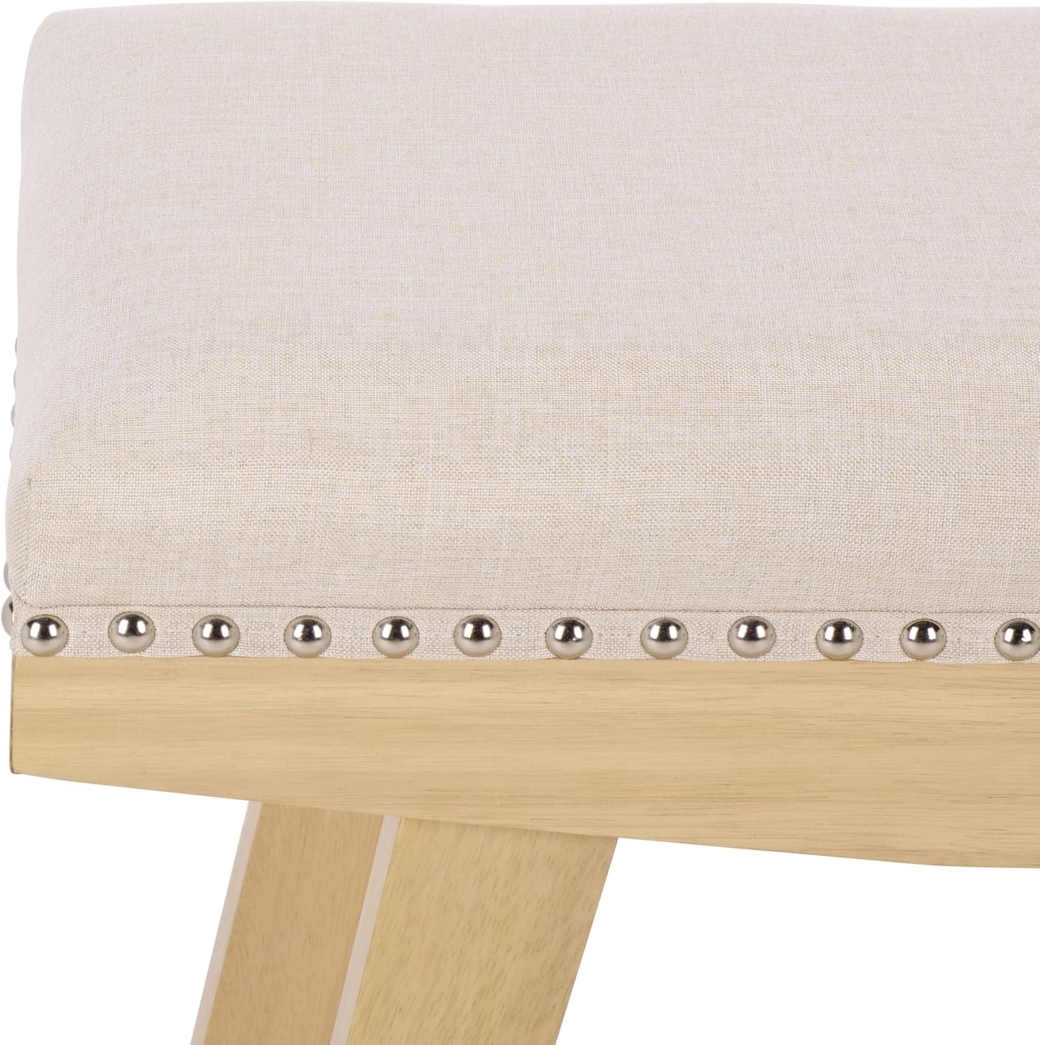 image:imageSAFAVIEH Furniture Minato 26Inch Counter Stool Grey Linen amp Black Legs Solid Wood Ideal for Kitchen Dining Room BST5601BCreamNatural