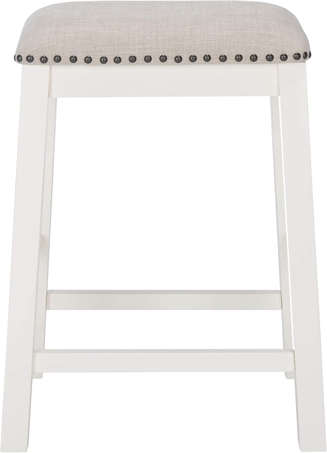 image:imageSAFAVIEH Home Collection Aero White 25inch Counter Stool Set of 2GreyWhite