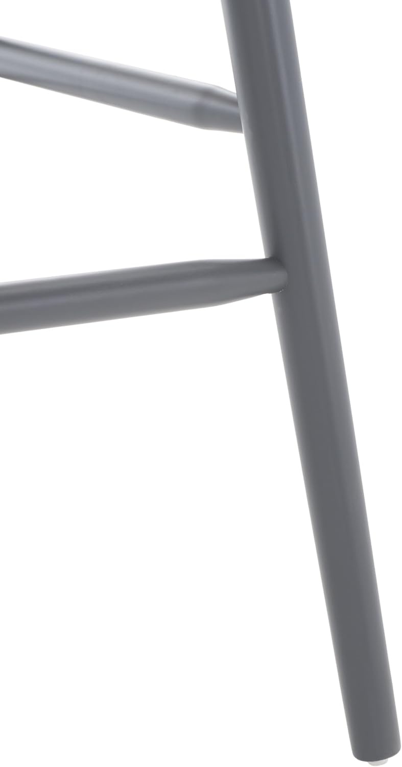 image:imageSAFAVIEH Home Collection Blanchard Farmhouse NaturalWhite Solid Wood Windsor Spindle 29inch Seat Height Bar Stool Set of 2NaturalGrey