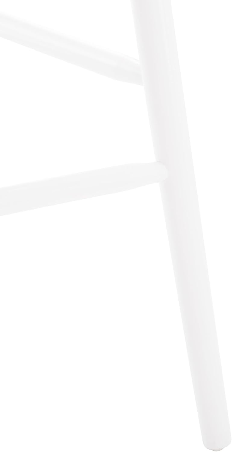 image:imageSAFAVIEH Home Collection Blanchard Farmhouse NaturalWhite Solid Wood Windsor Spindle 29inch Seat Height Bar Stool Set of 2NaturalWhite