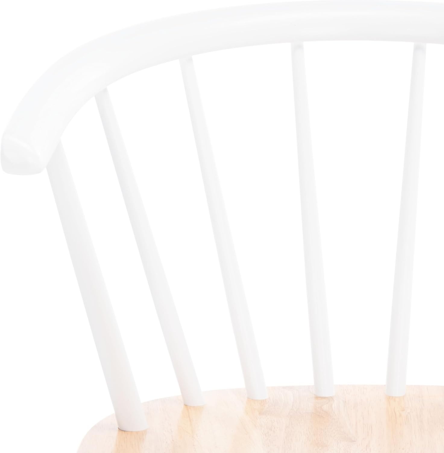 image:imageSAFAVIEH Home Collection Blanchard Farmhouse NaturalWhite Solid Wood Windsor Spindle 29inch Seat Height Bar Stool Set of 2NaturalWhite