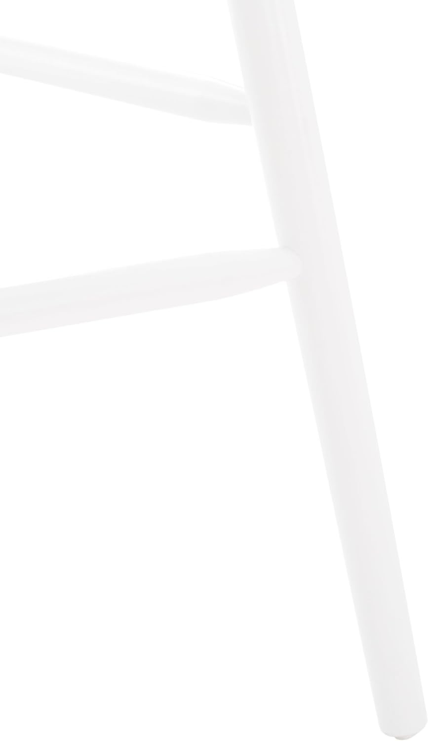 image:imageSAFAVIEH Home Collection Blanchard Farmhouse NaturalWhite Solid Wood Windsor Spindle 29inch Seat Height Bar Stool Set of 2White