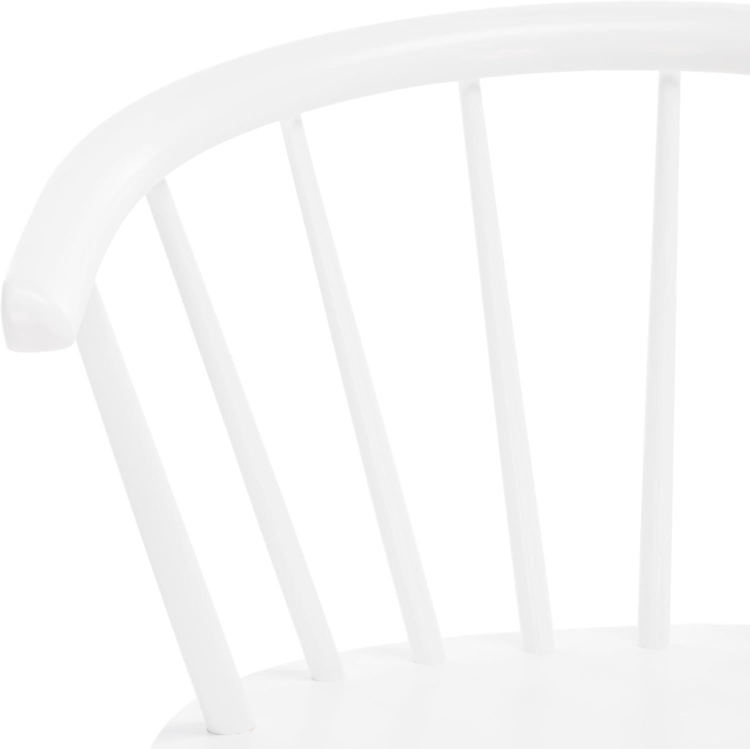 image:imageSAFAVIEH Home Collection Blanchard Farmhouse NaturalWhite Solid Wood Windsor Spindle 29inch Seat Height Bar Stool Set of 2White