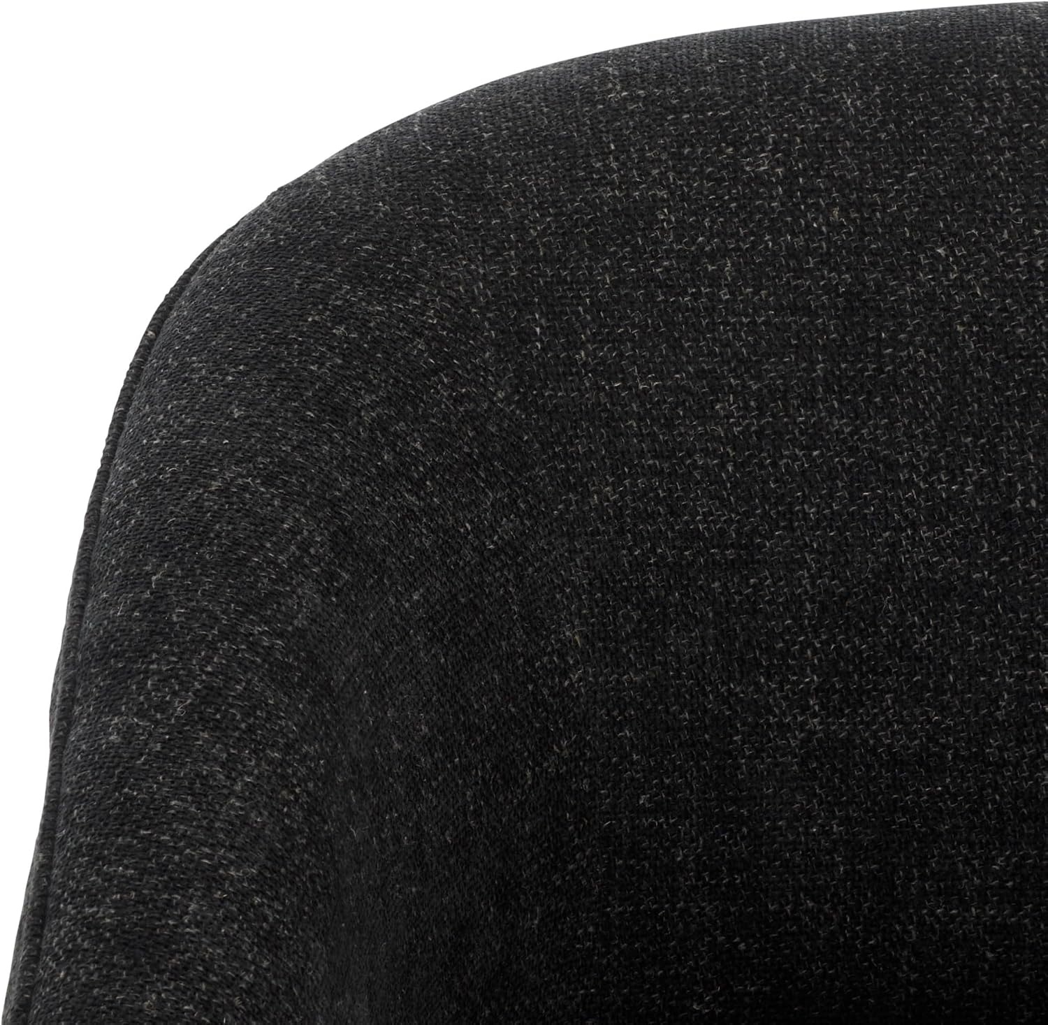 image:imageSAFAVIEH Home Collection Lahela Modern Cream Barrel Back Accent Chair Fully AssembledBlack