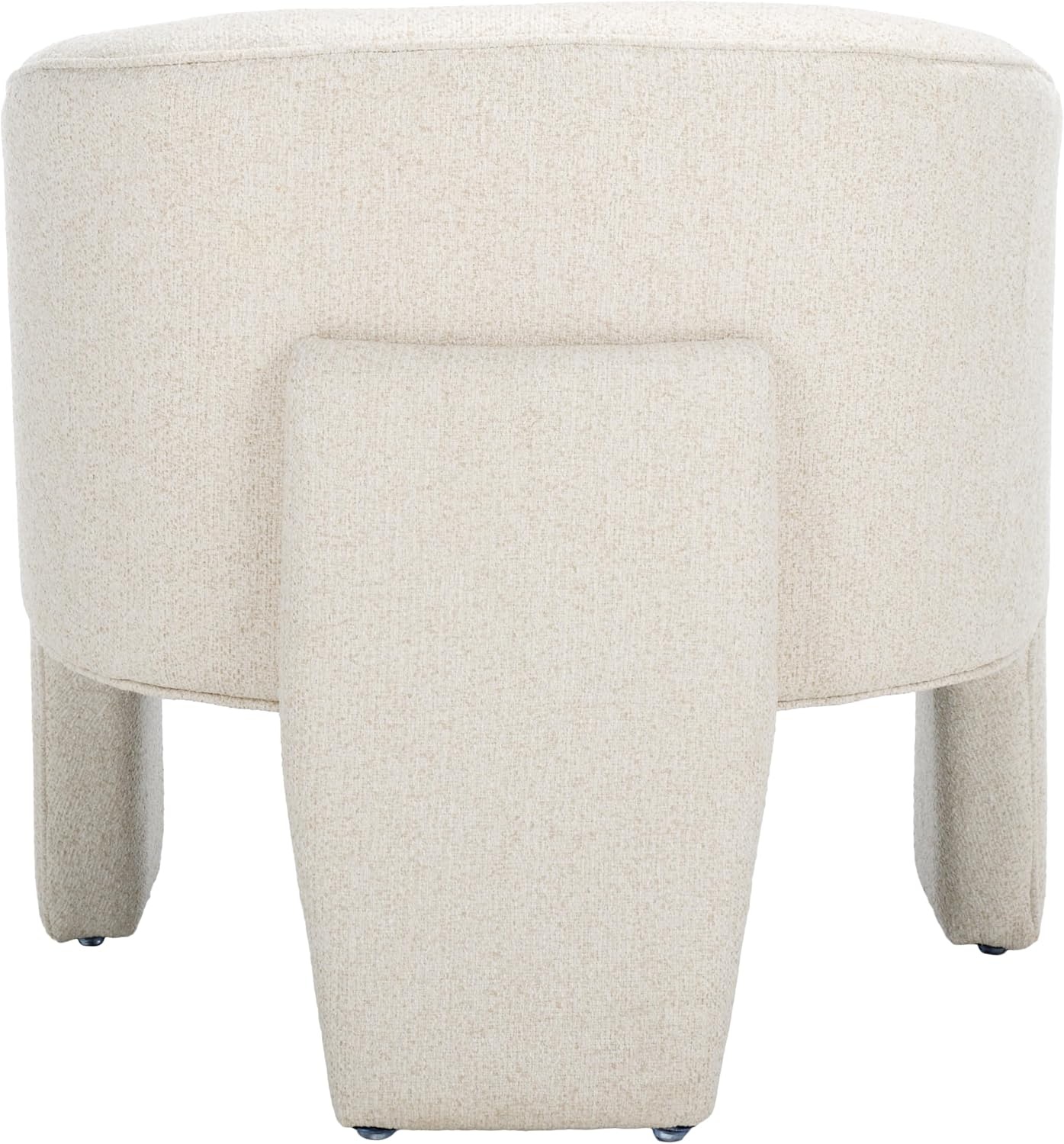 image:imageSAFAVIEH Home Collection Lahela Modern Cream Barrel Back Accent Chair Fully AssembledCream