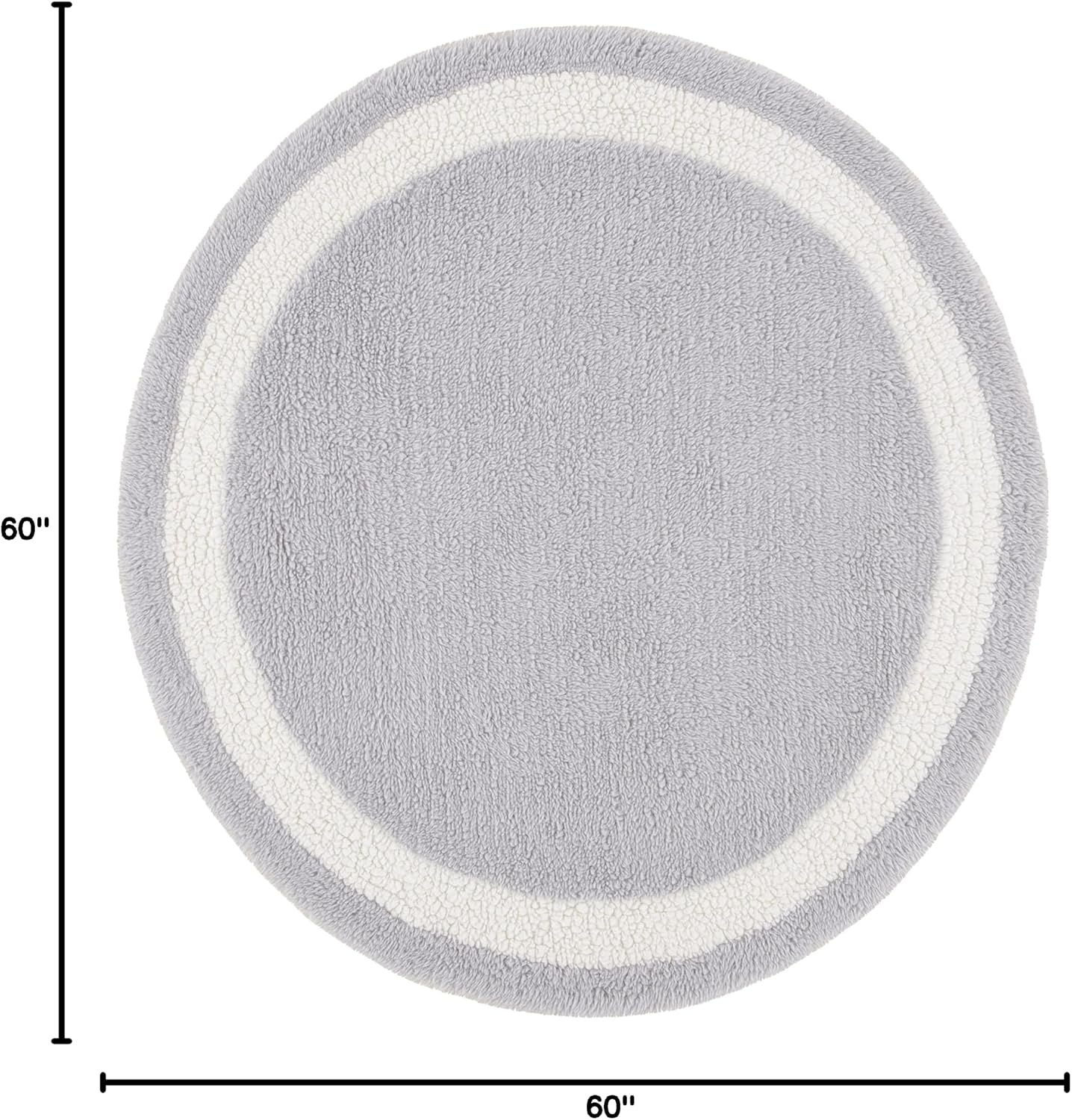 image:imageSAFAVIEH Vermont Collection 6 Round GreyIvory VRM477F Handmade Machine Washable Premium New Zealand Wool Entryway Foyer Living Room Bedroom Kitchen Area RugGreyIvory