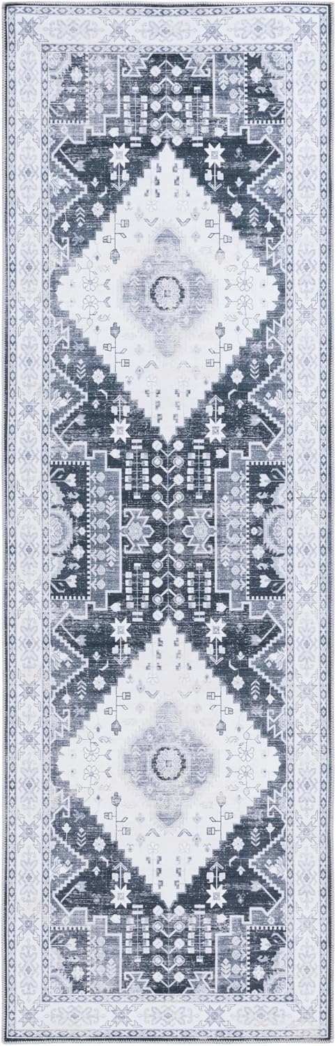 image:imageSAFAVIEH Washable Rug Arizona Collection 5 x 8 Grey Green amp Ivory Slip Resistant amp Easy to Clean Ideal for Living Room Bedroom Home Office Dining Space ARZ107FGrey GreenIvory