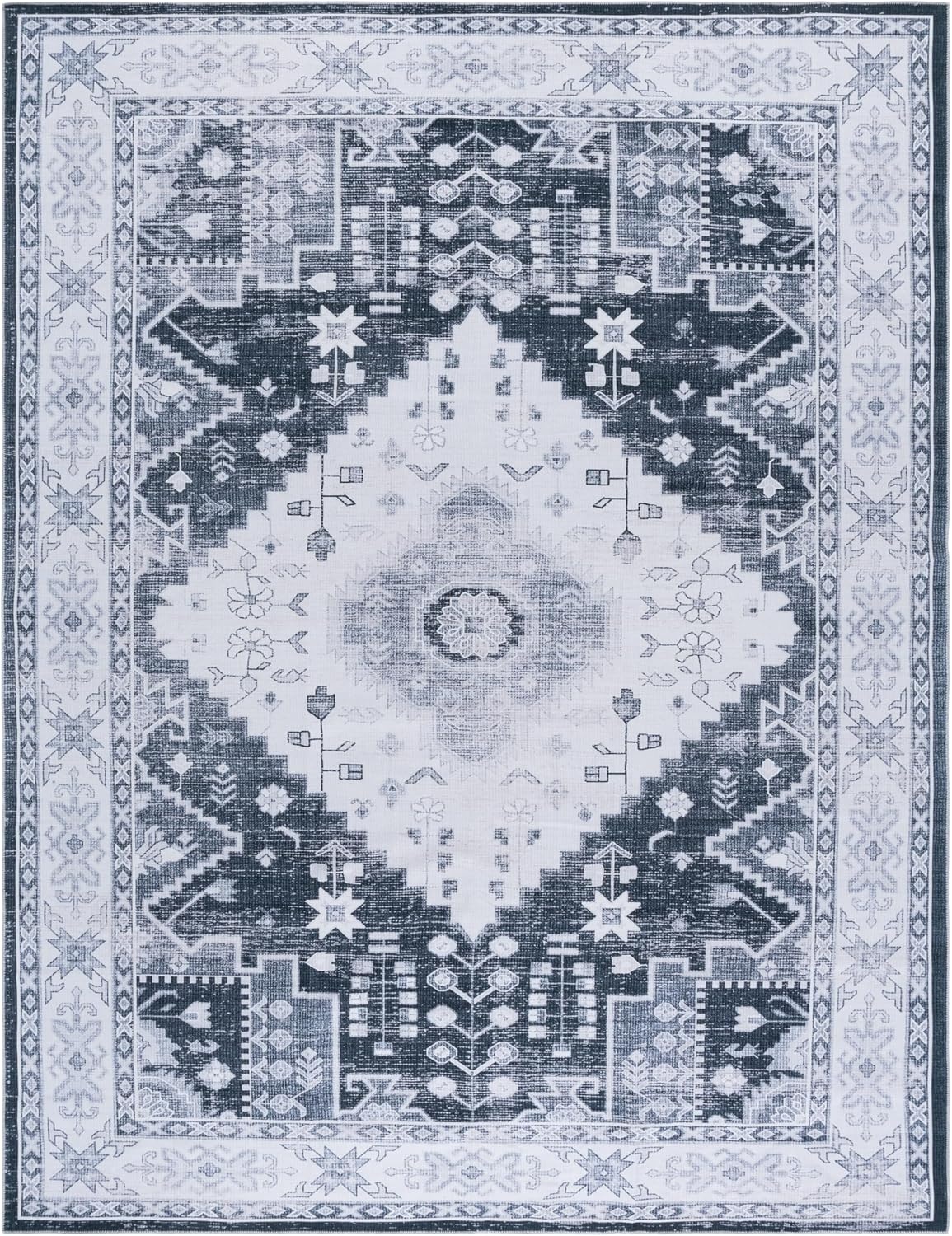 image:imageSAFAVIEH Washable Rug Arizona Collection 5 x 8 Grey Green amp Ivory Slip Resistant amp Easy to Clean Ideal for Living Room Bedroom Home Office Dining Space ARZ107FGrey GreenIvory