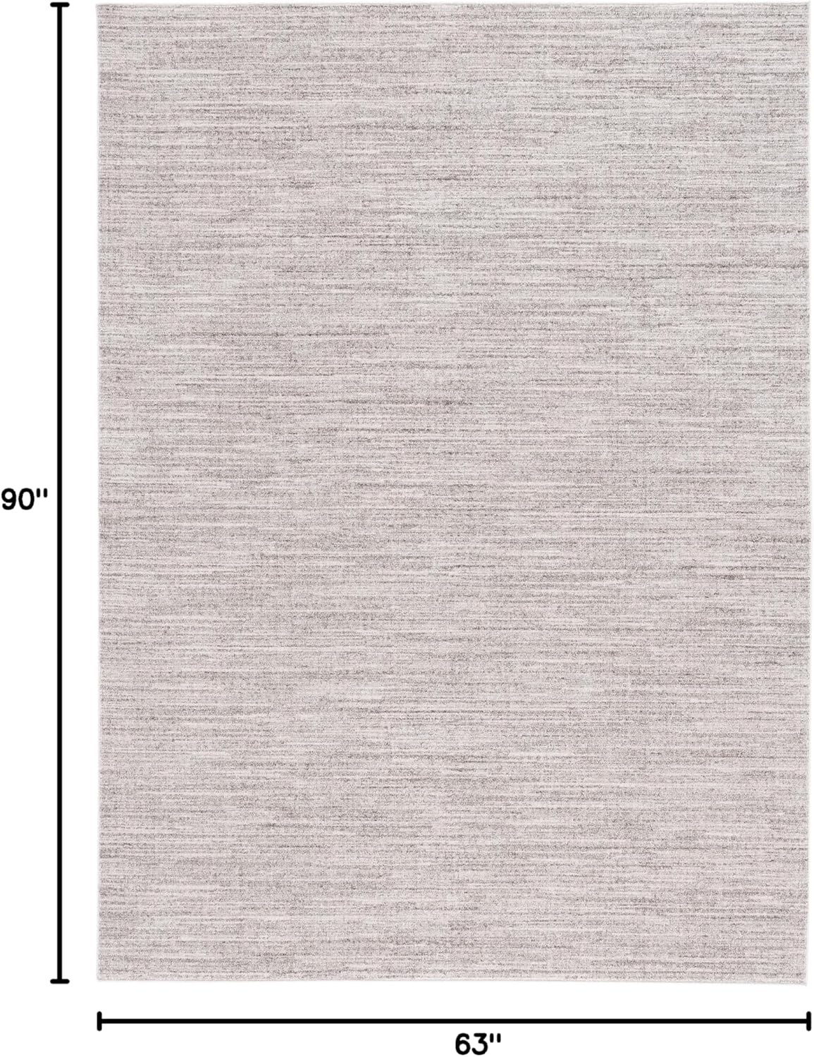 image:imageSAFAVIEH Washable Rug Dune Collection 53 x 76 Grey amp Grey Slip Resistant amp Easy to Clean Ideal for Living Room Bedroom Home Office Dining Space DUN420FGrey