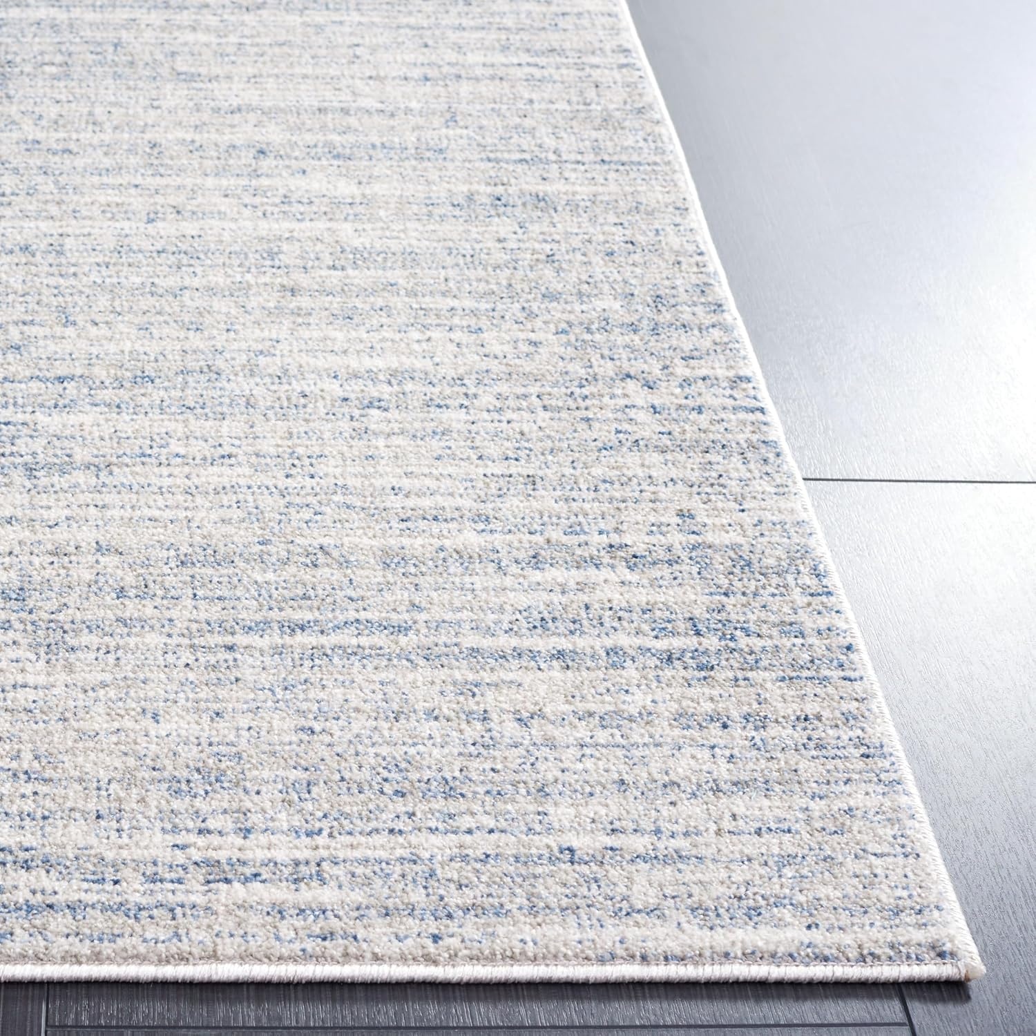 image:imageSAFAVIEH Washable Rug Dune Collection 53 x 76 Grey amp Grey Slip Resistant amp Easy to Clean Ideal for Living Room Bedroom Home Office Dining Space DUN420FBlueGrey
