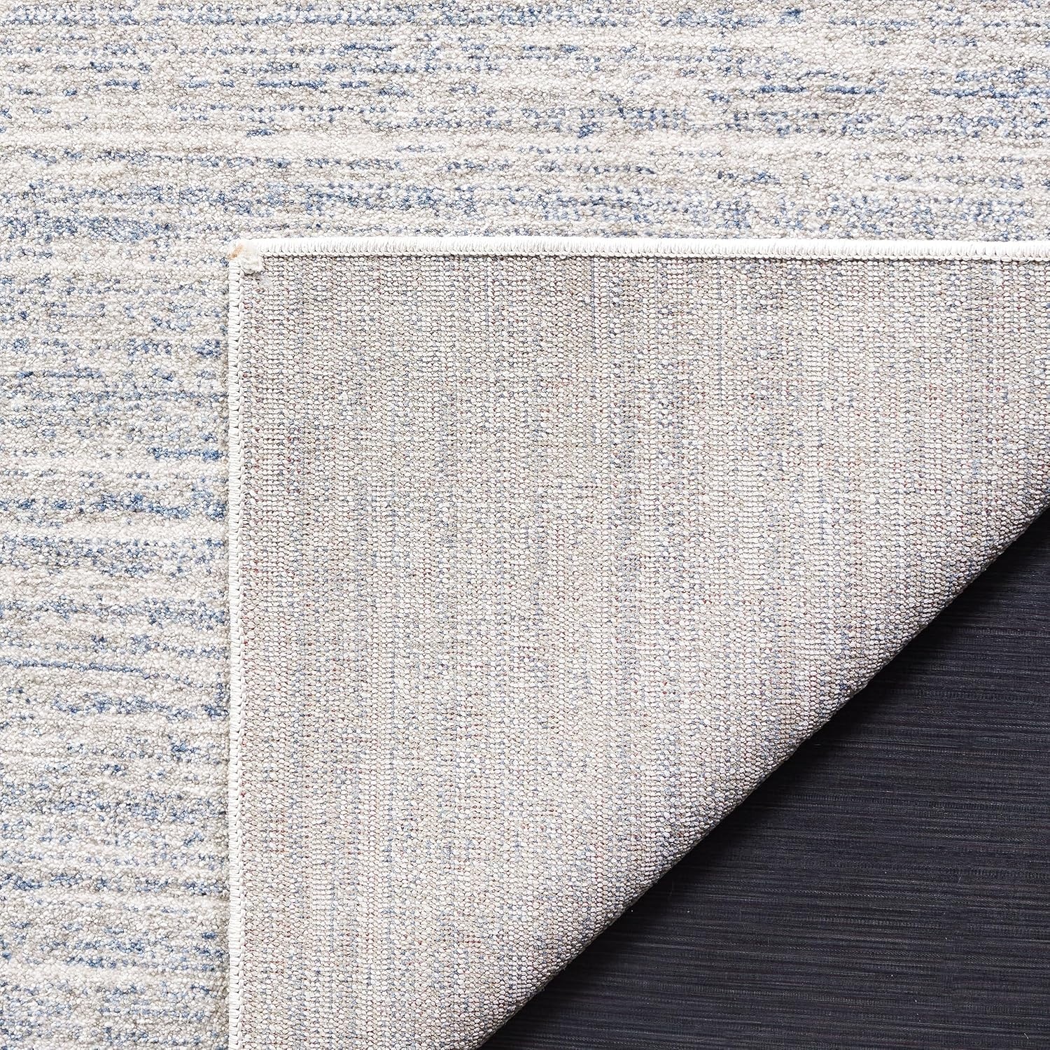 image:imageSAFAVIEH Washable Rug Dune Collection 53 x 76 Grey amp Grey Slip Resistant amp Easy to Clean Ideal for Living Room Bedroom Home Office Dining Space DUN420FBlueGrey