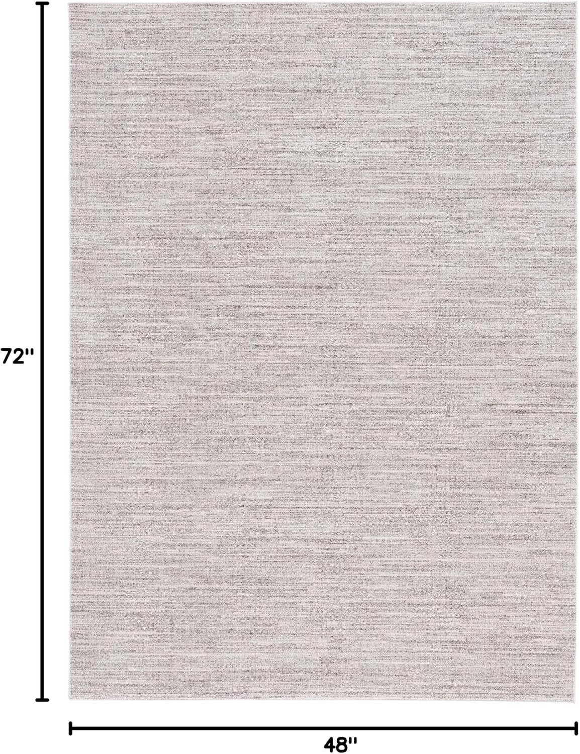image:imageSAFAVIEH Washable Rug Dune Collection 53 x 76 Grey amp Grey Slip Resistant amp Easy to Clean Ideal for Living Room Bedroom Home Office Dining Space DUN420FGrey