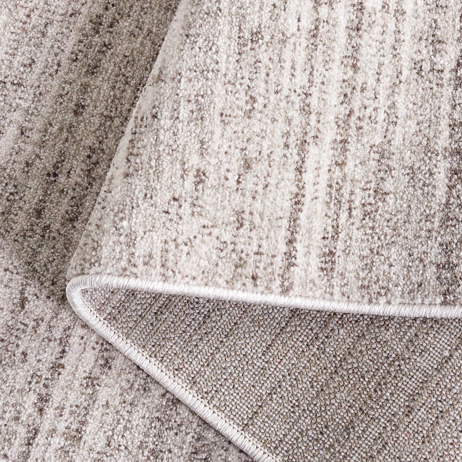 image:imageSAFAVIEH Washable Rug Dune Collection 53 x 76 Grey amp Grey Slip Resistant amp Easy to Clean Ideal for Living Room Bedroom Home Office Dining Space DUN420FGrey