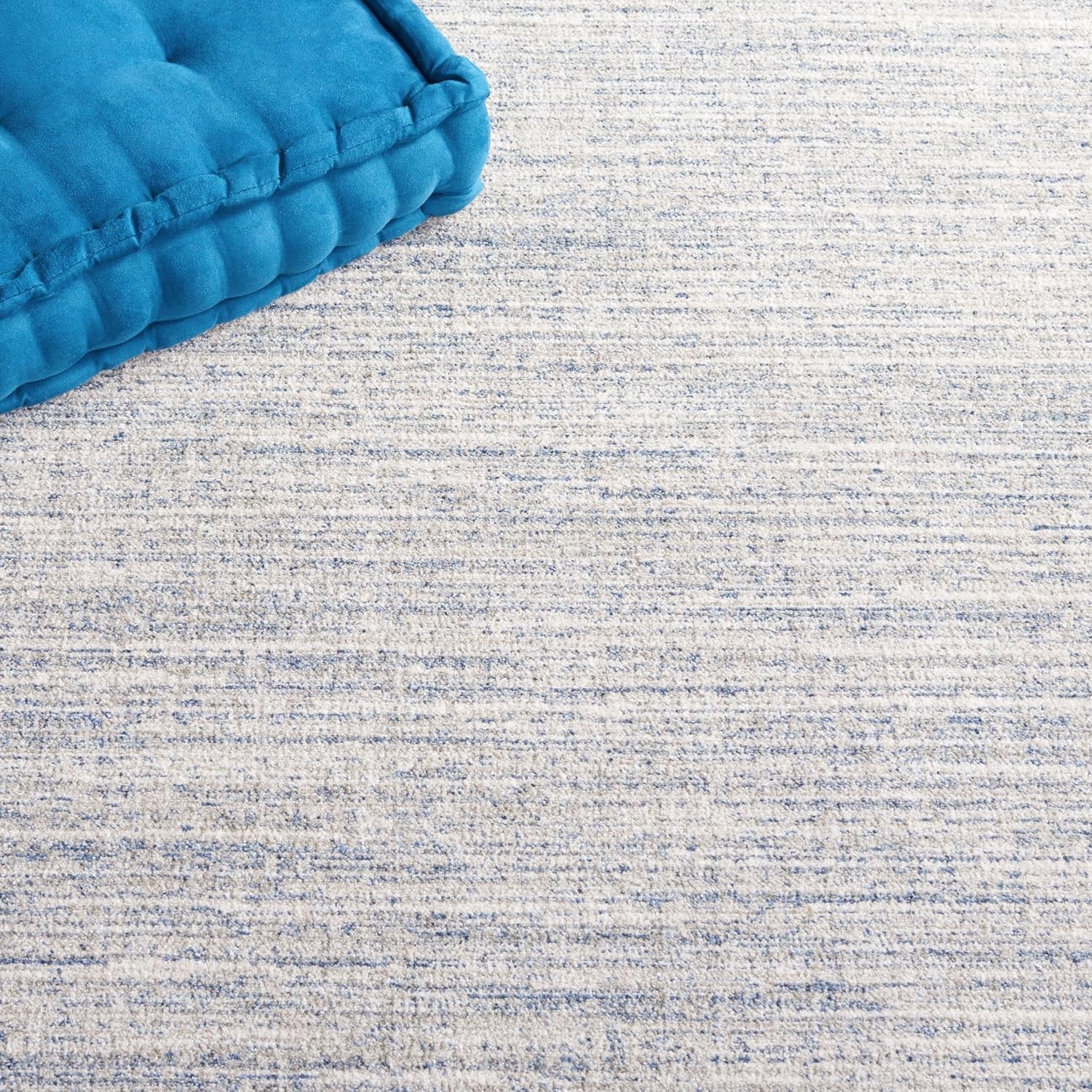 image:imageSAFAVIEH Washable Rug Dune Collection 53 x 76 Grey amp Grey Slip Resistant amp Easy to Clean Ideal for Living Room Bedroom Home Office Dining Space DUN420FBlueGrey