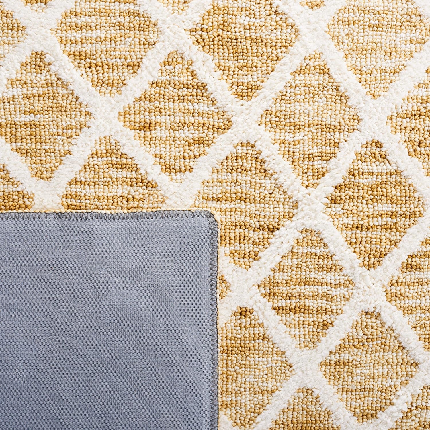 image:imageSAFAVIEH Washable Rug Easy Care Collection 5 x 8 Gold amp Ivory Easy to Clean Ideal for Living Room Bedroom Dining Space ECR113DGoldIvory
