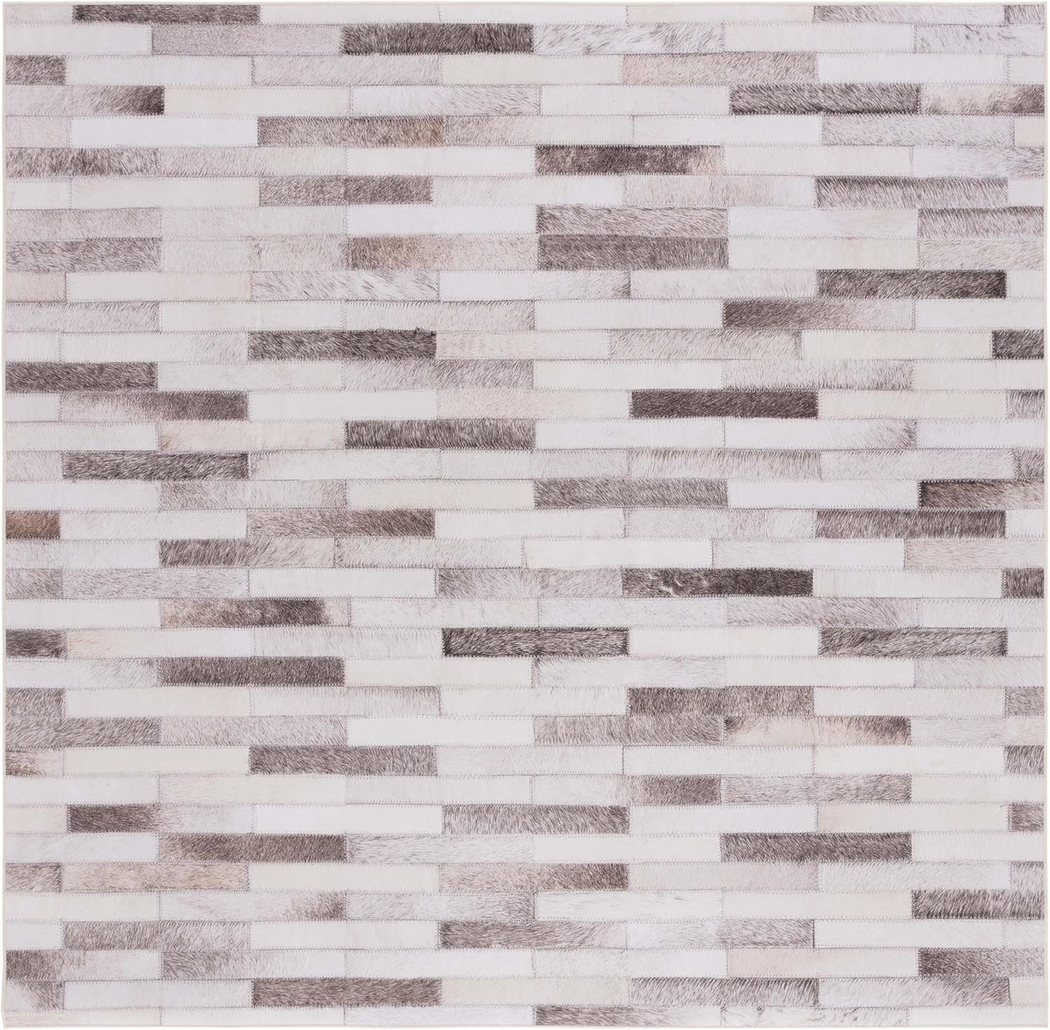 image:imageSAFAVIEH Washable Rug Faux Hide Collection 5 x 8 Beige amp Brown Slip Resistant Western Rustic Decor Printed Pattern Ideal for Living Room Bedroom Home Office Dining Space FAH500BBeigeBrown