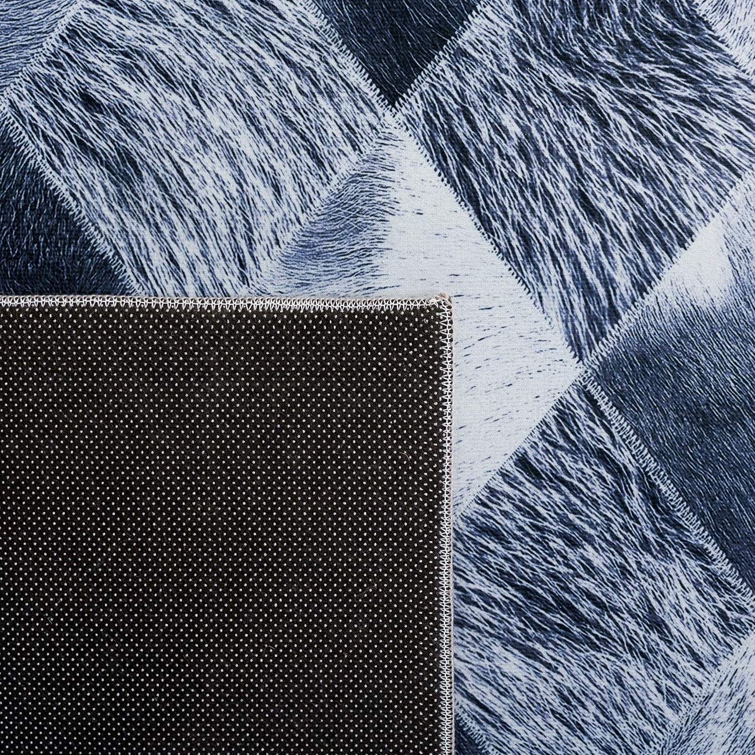 image:imageSAFAVIEH Washable Rug Faux Hide Collection 5 x 8 Grey amp Dark Grey Slip Resistant Modern Printed Pattern Ideal for Living Room Bedroom Home Office Dining Space FAH550GGreyDark Grey