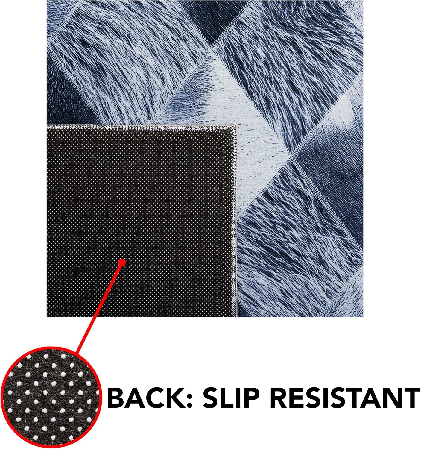 image:imageSAFAVIEH Washable Rug Faux Hide Collection 5 x 8 Grey amp Dark Grey Slip Resistant Modern Printed Pattern Ideal for Living Room Bedroom Home Office Dining Space FAH550GGreyDark Grey