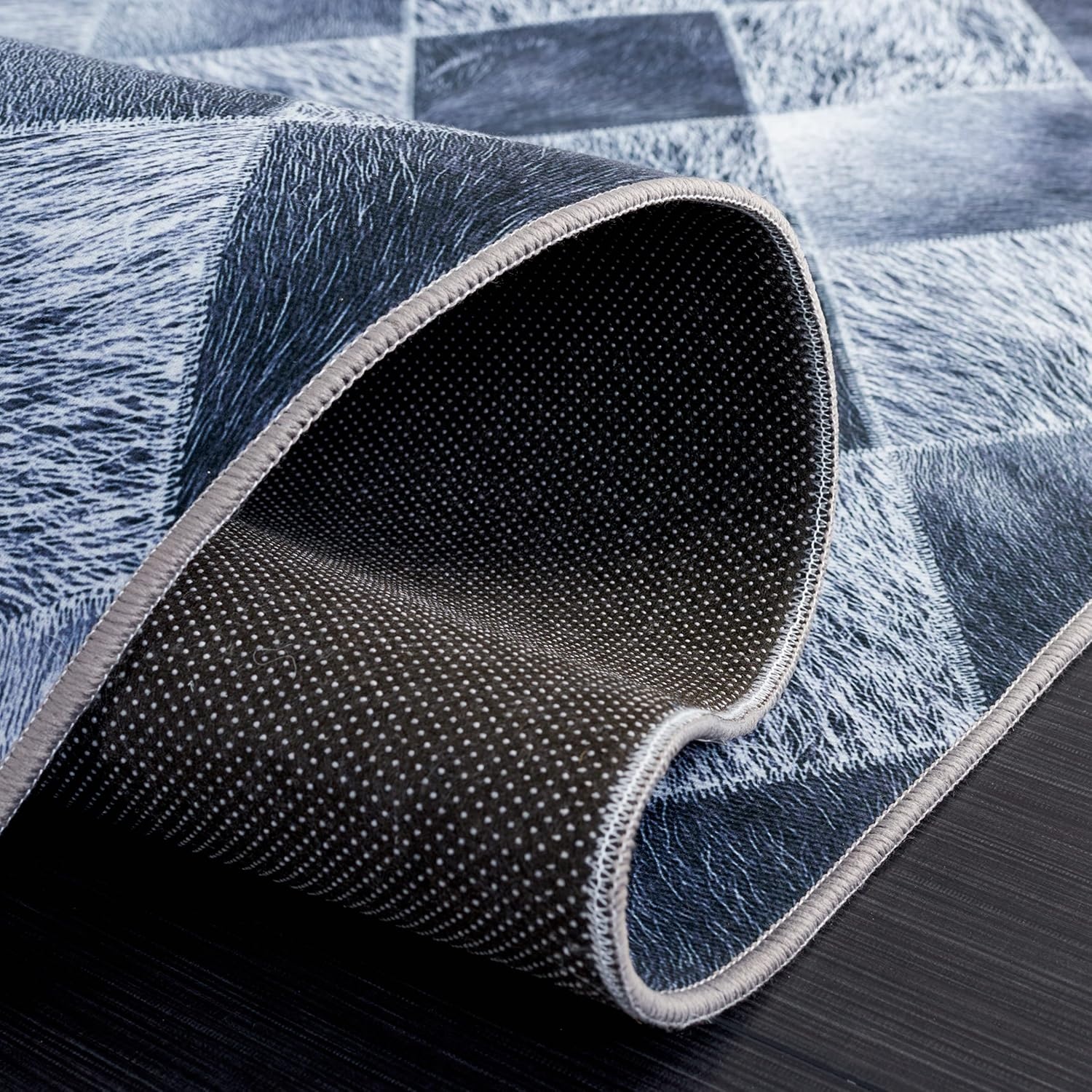 image:imageSAFAVIEH Washable Rug Faux Hide Collection 5 x 8 Grey amp Dark Grey Slip Resistant Modern Printed Pattern Ideal for Living Room Bedroom Home Office Dining Space FAH550GGreyDark Grey